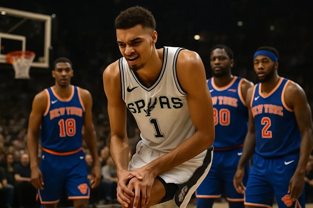 Basket-ball NBA : Wembanyama se blesse face aux Knicks mais reste confiant