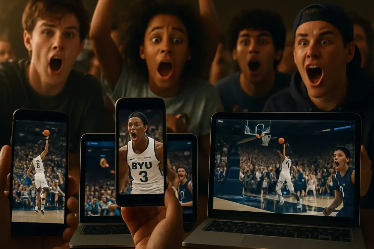 La réaction des réseaux sociaux au tir gagnant au buzzer de Rob Wright III pour BYU