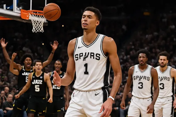 NBA : Wembanyama en difficulté au tir, les Spurs s'inclinent face aux Jazz