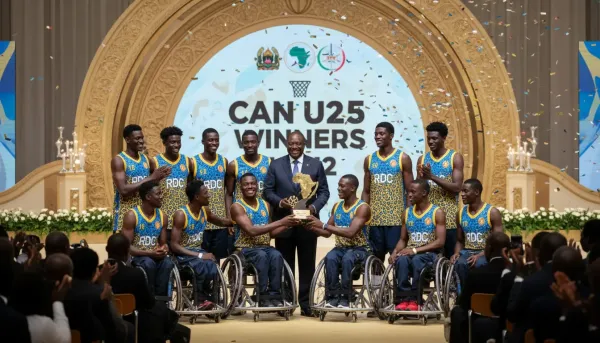 RDC : Félix Tshisekedi honore les Léopards du basketball sur fauteuil après leur victoire à la CAN U25